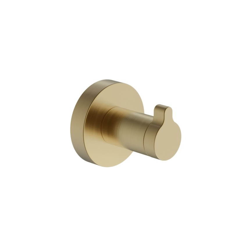 product cut out image of Britton Hoxton 2.0 Brushed Brass Robe Hook HOX021F